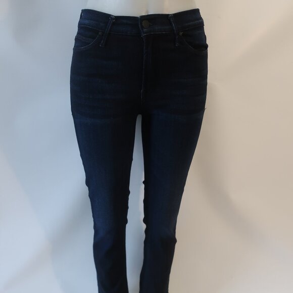 Womens Mother Blue Dark Wash The Mid Rise Dazzler Now or Never Denim Jean 27 - Picture 3 of 14